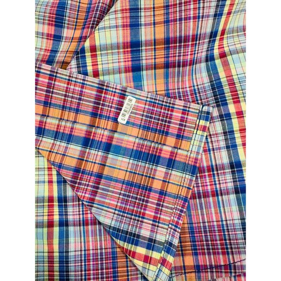 Tommy Bahama Sarasota Stretch Multicolor Plaid Long Sleeve Button-Up Shirt L/XL - Picture 6 of 15